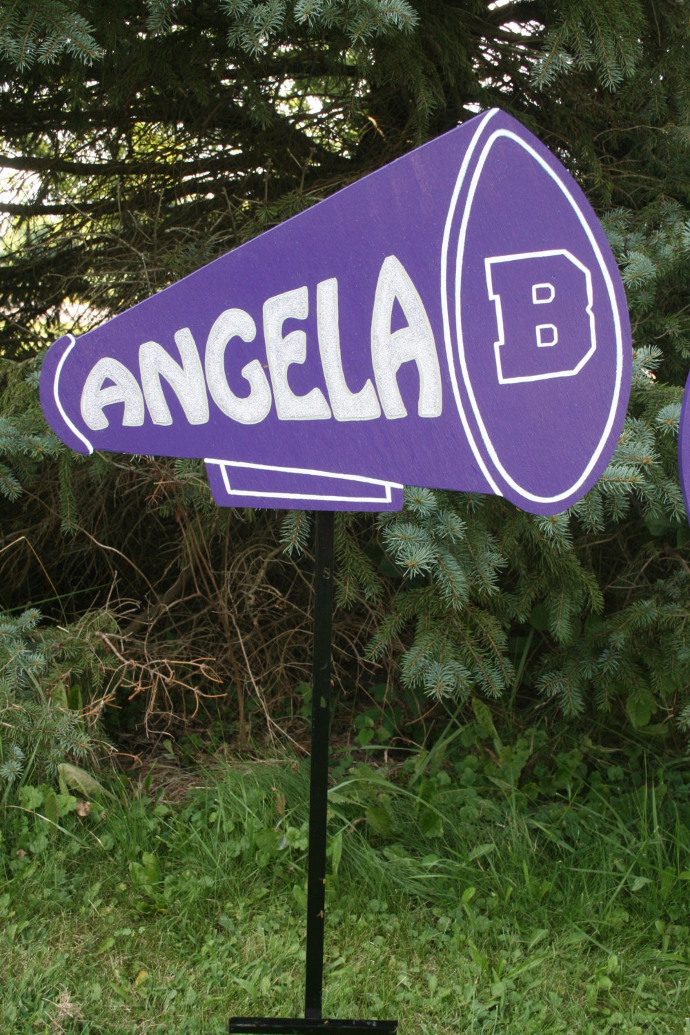 Megaphone Cheerleading custom handmade glitter by