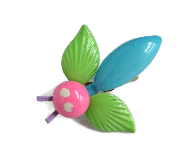 ON SALE! Pastel Enamel Bee Pin, Blue, Green, Pink Metal Pin