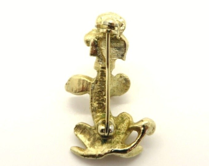 Sarah Coventry Poodle Brooch, Vintage Gold Tone 1960s Dog Pin