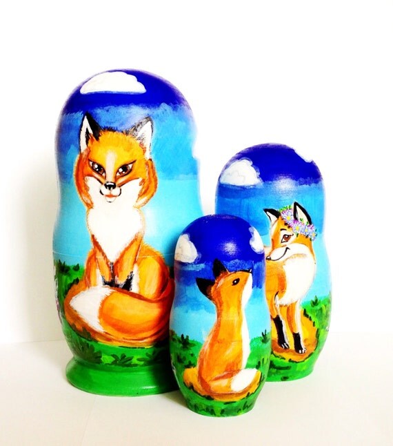 fox nesting dolls