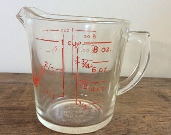 Vintage Fire King Glass Measuring Cup