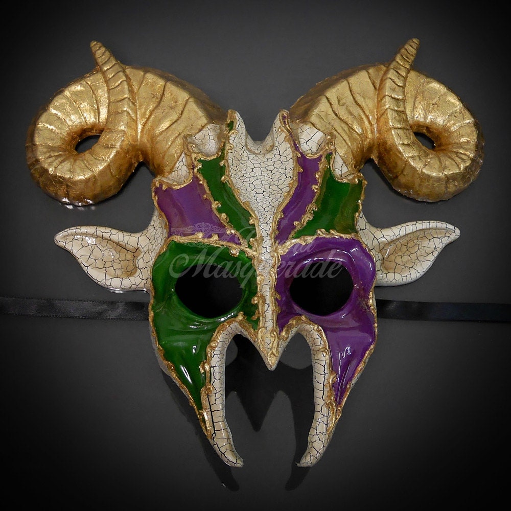 New Ram Mardi Gras Masquerade Mask ram mask ram year of