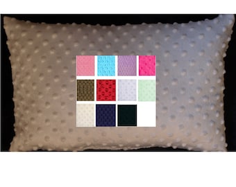 Minky Dot Toddler Pillowcase Travel Pillow Cover
