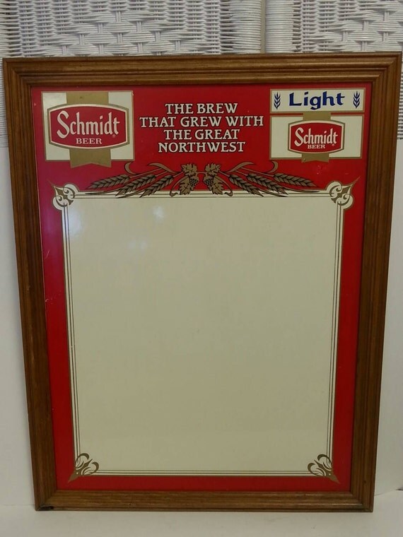 Free Shipping Vintage Schmidt Beer Menu Board Sign