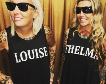 Thelma & Louise Best Friends sleeveless tunic tshirt 24.00 each