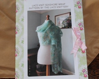 Mermaid Wrap knitting pattern in keepsake flower folder