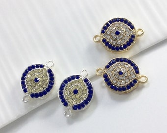 10pcs wholesale evil eye connector , evil eye jewelry ,
