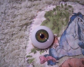 EyEcO EyEs PoLyGLaSs Eyes GrEeN GaZe 16MM ~ REBORN DOLL SUPPLIES