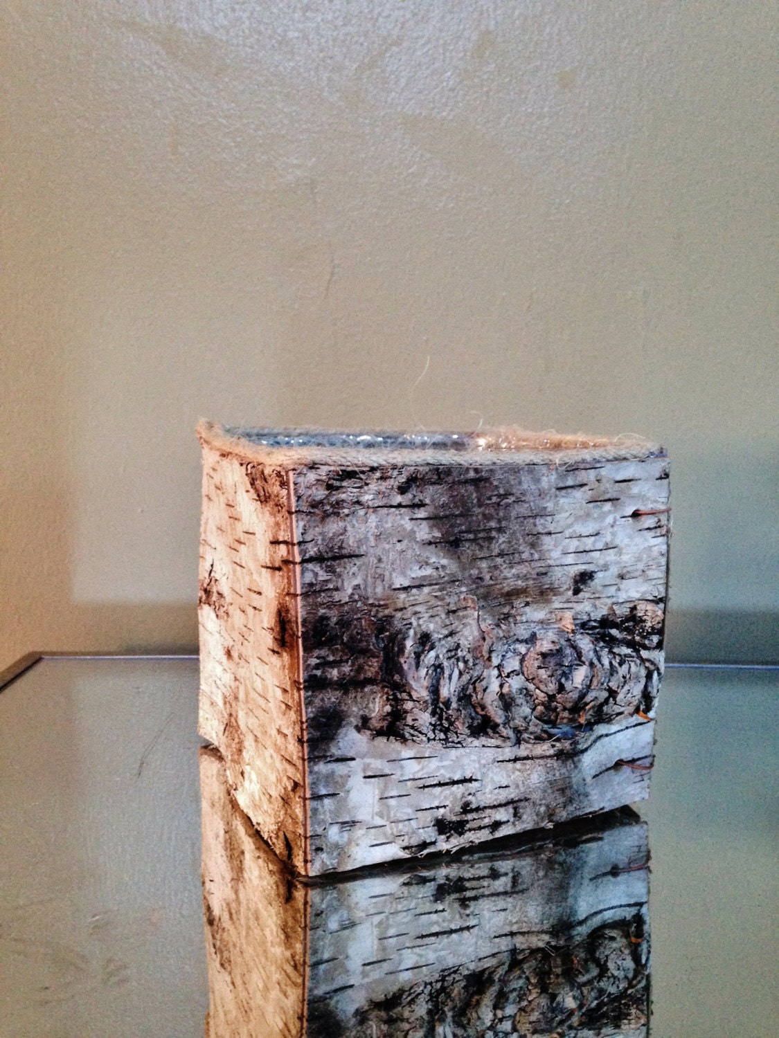 Birch Bark Planter Box Rustic Planter Birch by BlessingsAndBoxwood