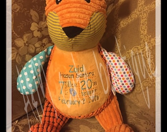 personalized fox stuffed animal