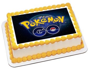 POKEMON GO and POKEMON edible cake toppers, pokemon go cake toppers, pokemon cake toppers, pokemon cupcake toppers, pokemon cake