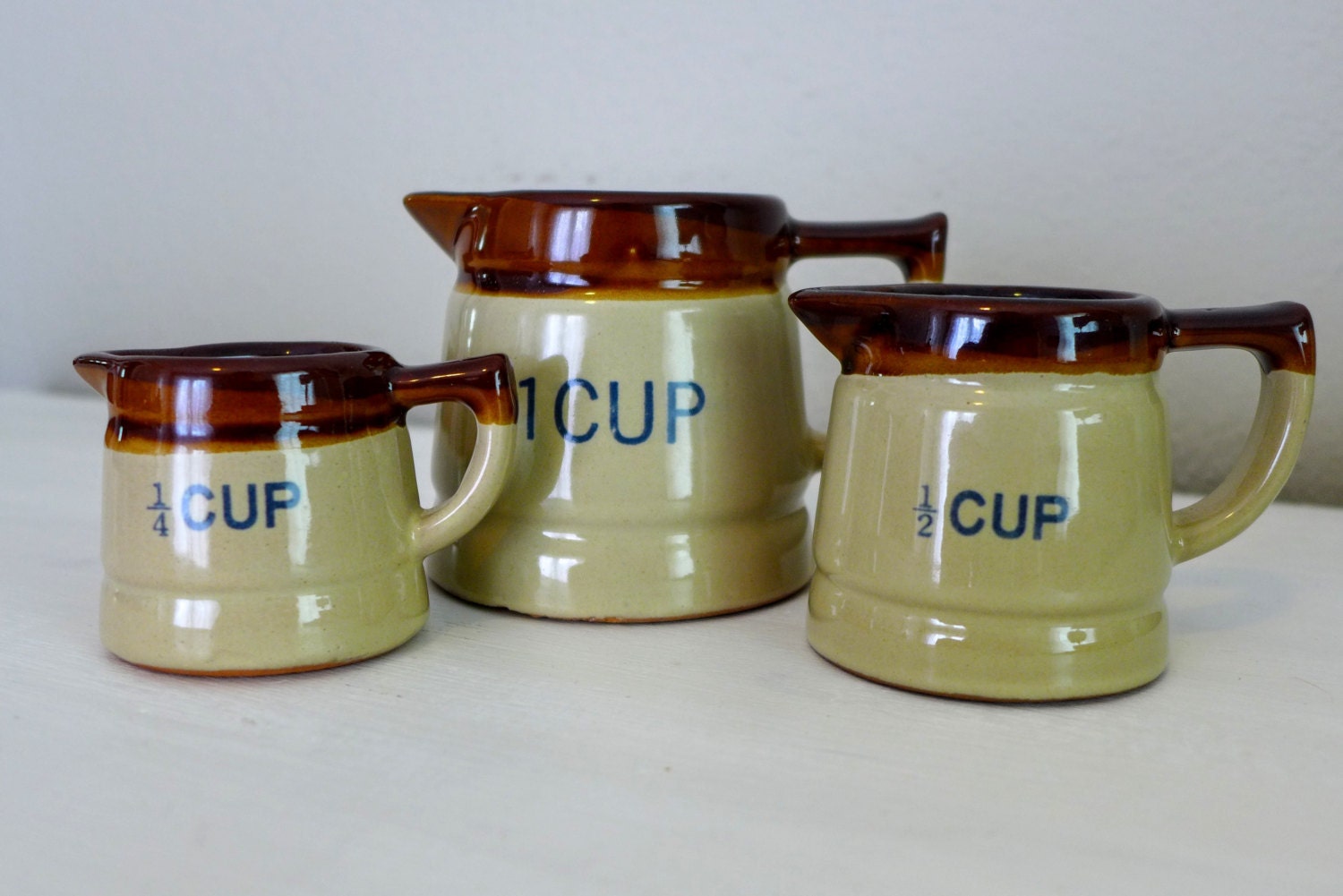 Stoneware Measuring Cups // Ceramic Measuring Cups
