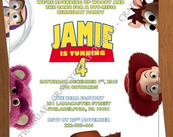 Toy Story Invitation - Toy Story Birthday Invitation - Toy Story Printable - Toy Story Birthday Party Invite - Toy Story Invites - CraftyUA