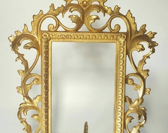 Antique, Cast Iron Acanthus Leaf Picture Frame