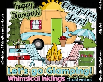 Happy Camper Glamping Clip Art Happy Camper Glamping Clip Art