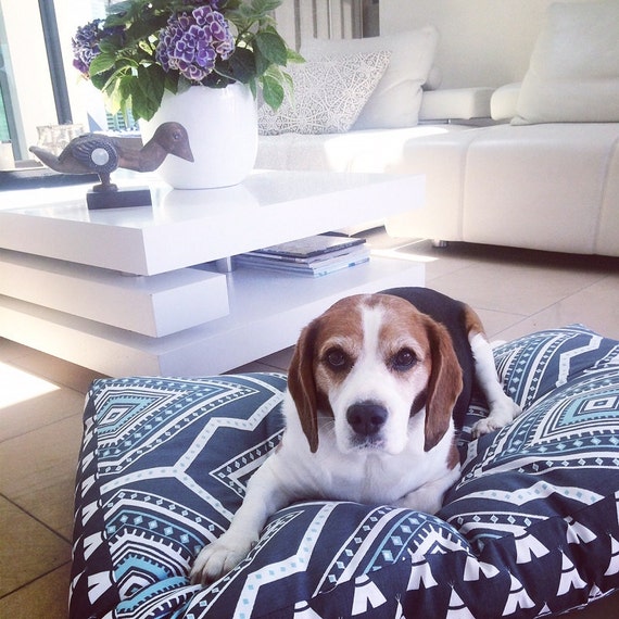 Dog Bed Cover 'Dakoda' design in denim NOW REDUCED