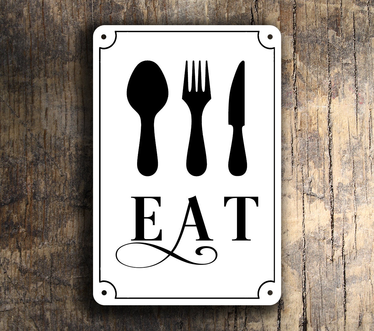 EAT Sign Eat Signs Kitchen Signs Diner Sign Restaurant