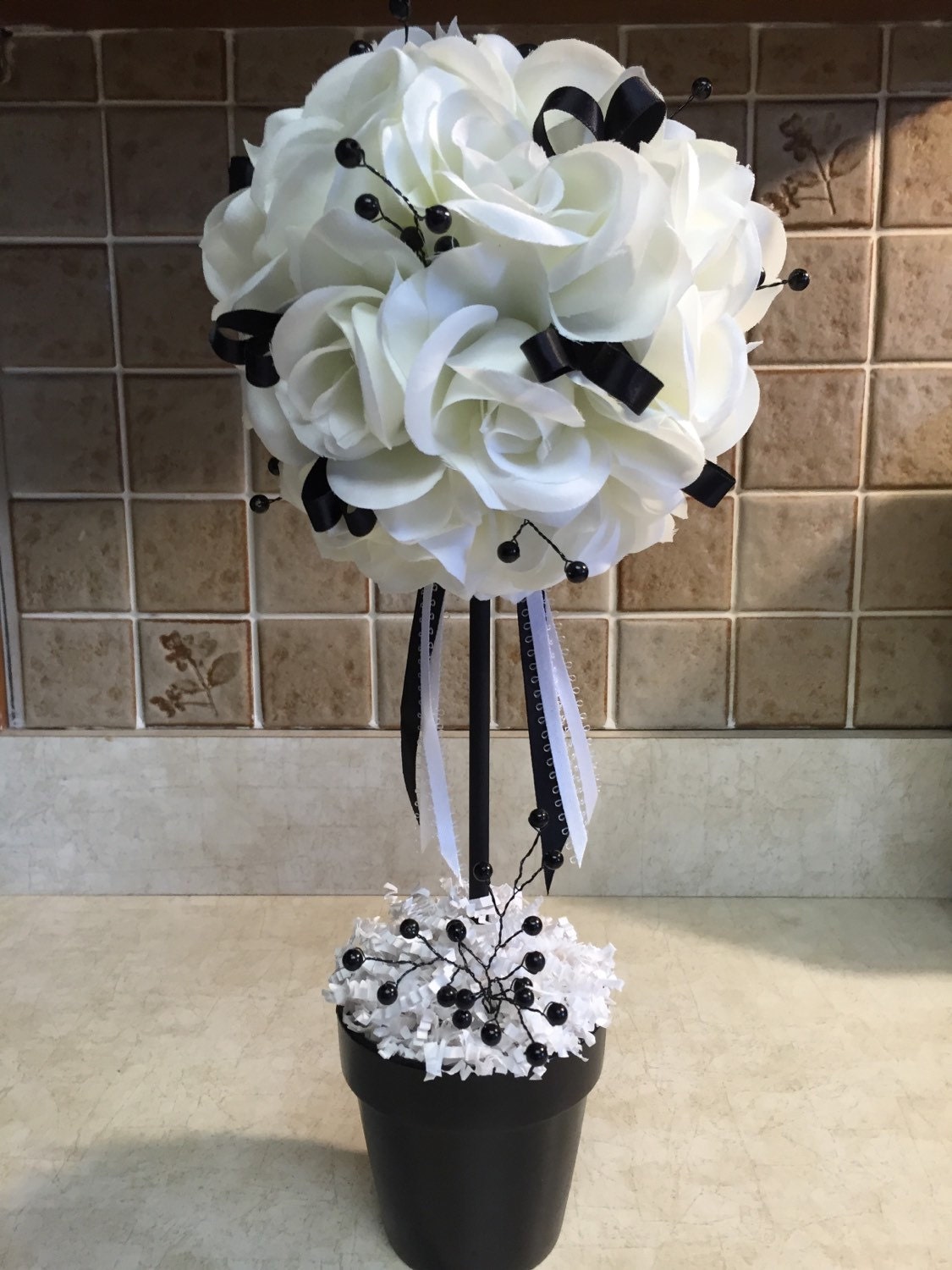 Wedding Topiary. Wedding Centerpiece. Wedding Decorations.