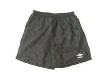 black umbro football shorts