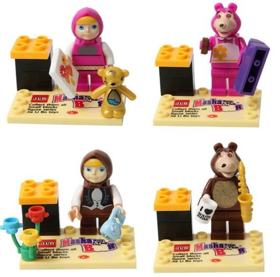 mainan lego masha and the bear