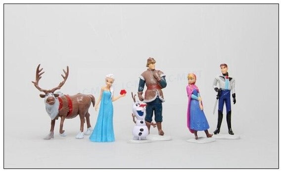 disney frozen set of 6 3 1 2 quot birthday cake topper disney frozen set of 6 3 1 2 quot birthday cake topper