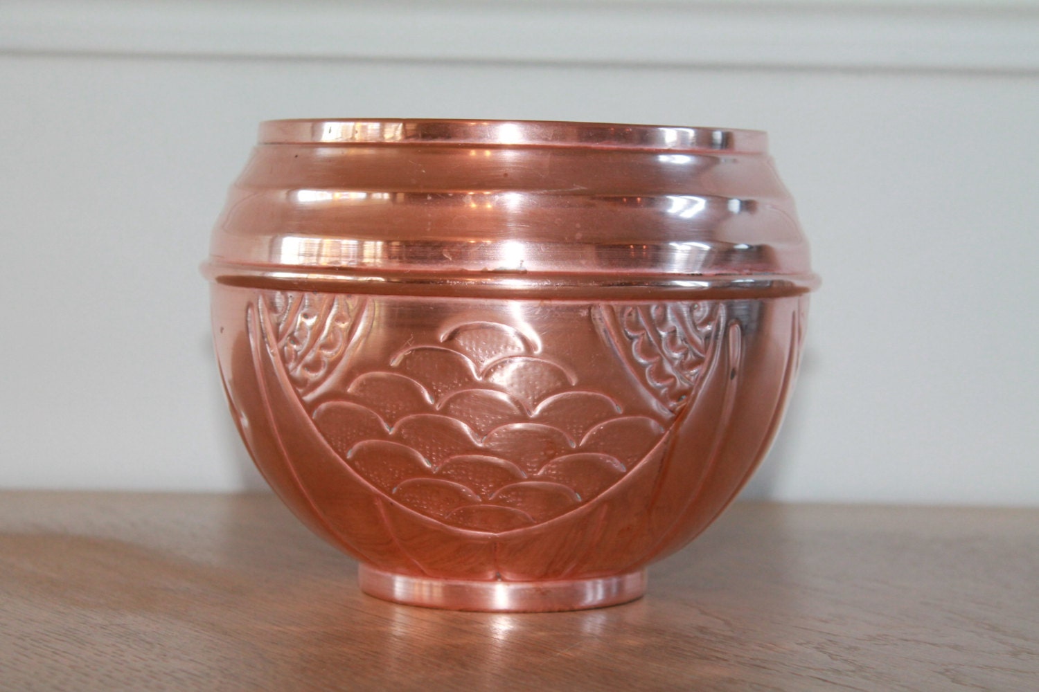 Antique Copper Planter Copper Plant Pot Copper Flower Pot