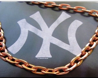 Solid Copper Chain CN719G - 3/16 of an inch wide. Available in 18 to 30 inches.
