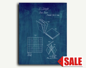 Patent Art - Chess Boards Patent Wall Art Print