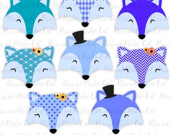 Fox Clipart Foxes Vector Graphics Foxes Clip Art Digital Images Commercial Use