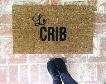 Le Crib Doormat, Doormats, Rugs, 18x30 outdoor mat, Custom Doormat, Custom Rug, Josie B