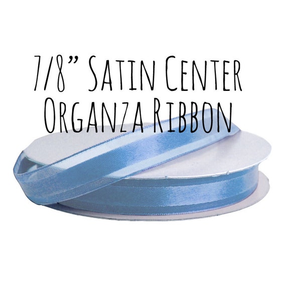 Periwinkle Blue Ribbon Cornflower Blue Satin Ribbon