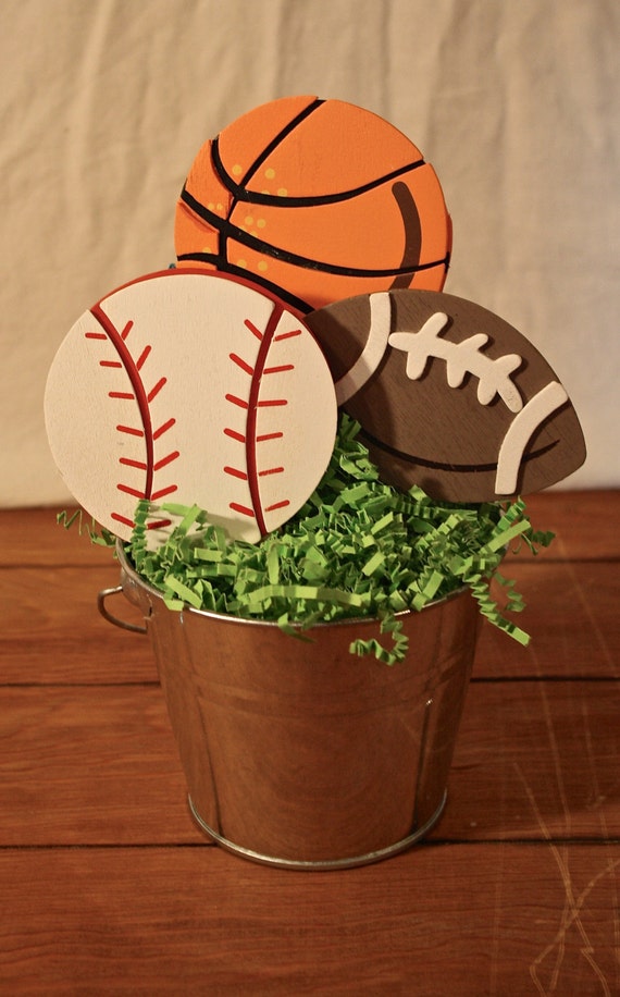 Sports Centerpiece Birthday Party Centerpiece Baby Shower