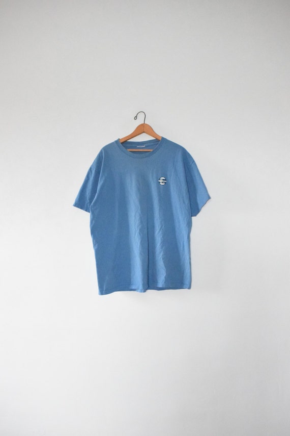 BLUE 90s NIKE TEE // size large // 1990s // t-shirt