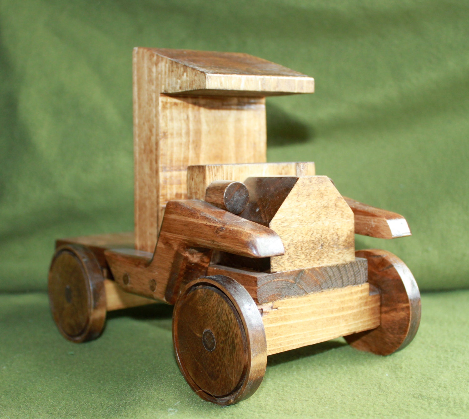 Classic Wooden Toy Model T Truck with flat bed. This Is A COOL