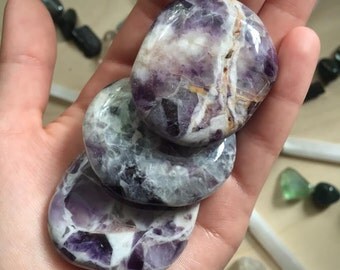 Amethyst Palm Stones / Protection / Purification / Spirituality