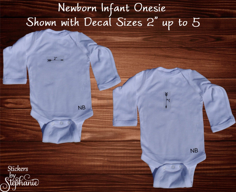 NB Newborn INFANT Size Baby Onesie Size by StickersbyStephanie