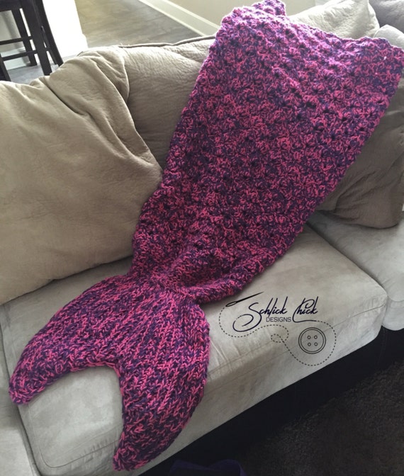 Custom Mermaid Tail Blanket