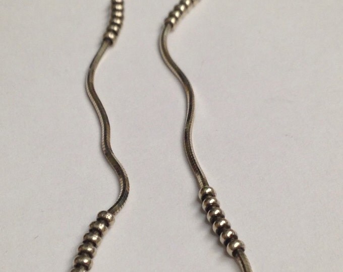 Storewide 25% Off SALE Vintage Italian Sterling Silver Serpent Style Bracelet Featuring Round Gauge Accents With Segmented Design