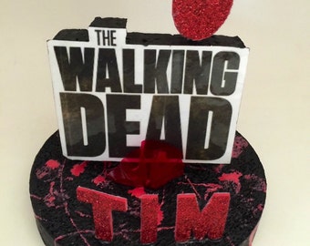 Personalized The Walking Dead 3D Party Centerpiece or Cake Topper!!!