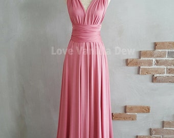 Bridesmaid Dress Infinity Dress Blossom Floor Length Maxi Wrap Convertible Dress Wedding Dress