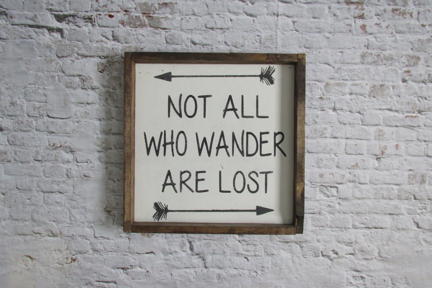 Not All Who Wander Are Lost Wood Sign. Rustic Signs. Nerd Art.