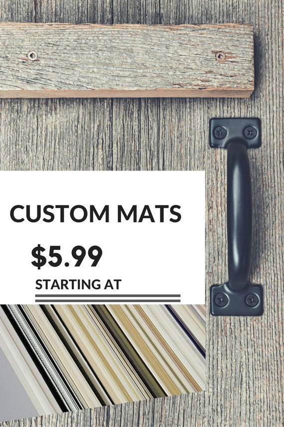 Custom Cut Picture Frame Mat hand cut varied by TheFrameFarm