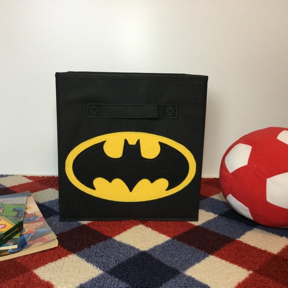 superhero toy bin