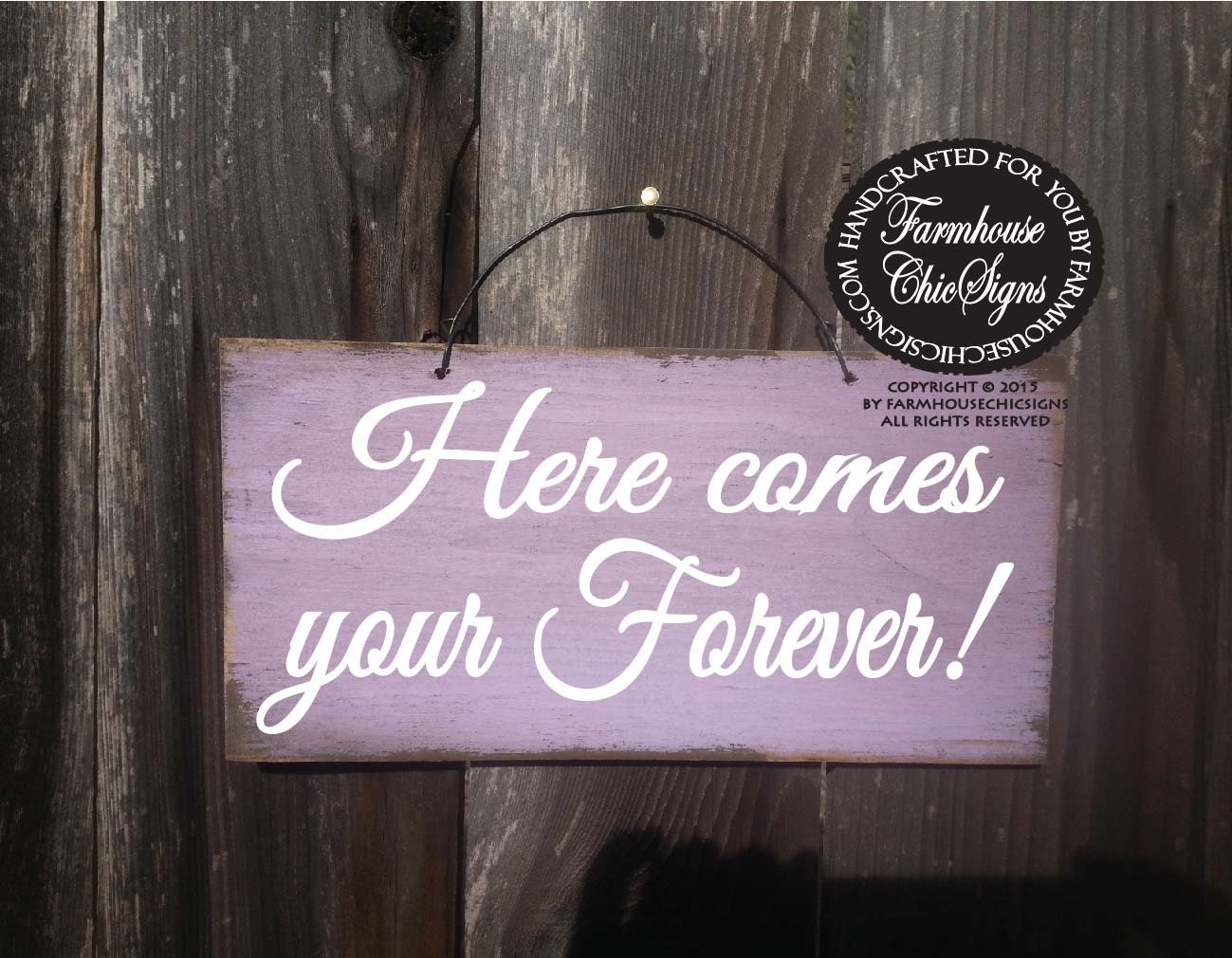 Wedding Sign Here Comes Your Forever Decoration Rustic Decor Ring Bearer 224 Wedding Sign Here Comes Your Forever Decoration Rustic Decor Ring Bearer 224