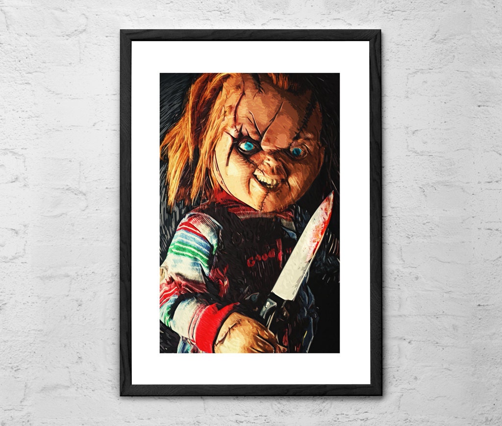 Chucky Illustration Chucky Doll Movie by TaylanSoyturkFineArt