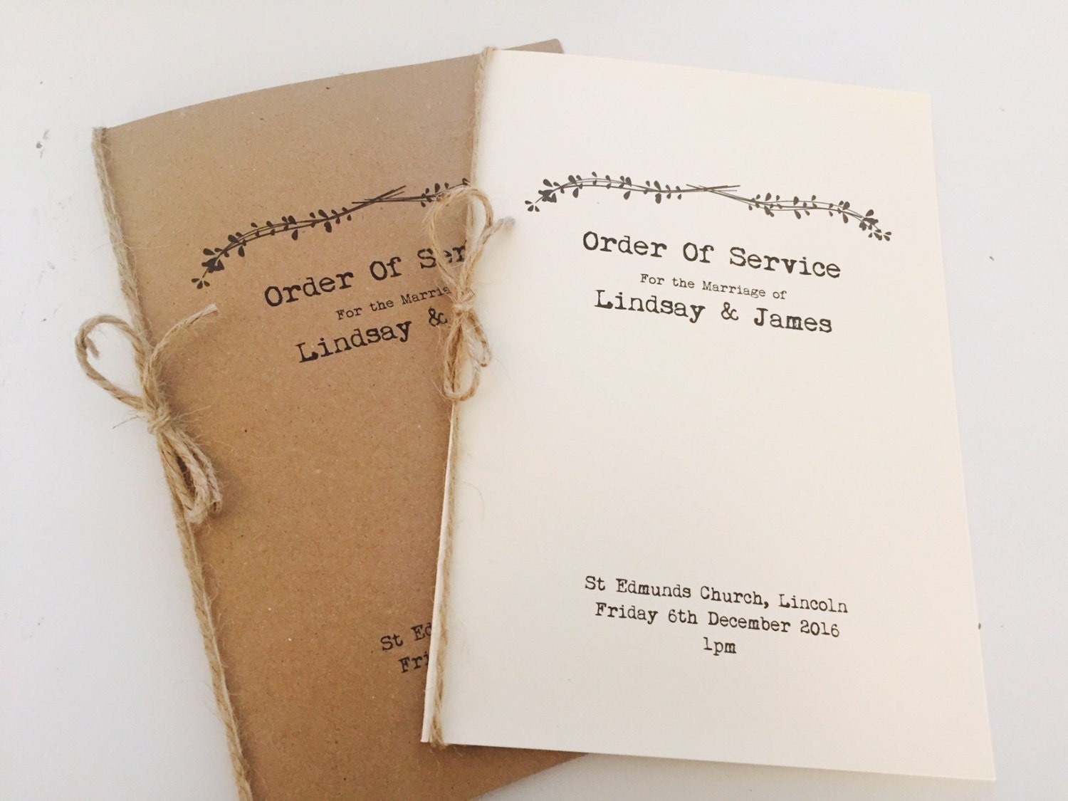 Rustic Order Of Service 6