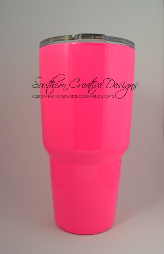 Neon Pink Yeti Rambler 30 oz or 20 oz Yeti Rambler Cup
