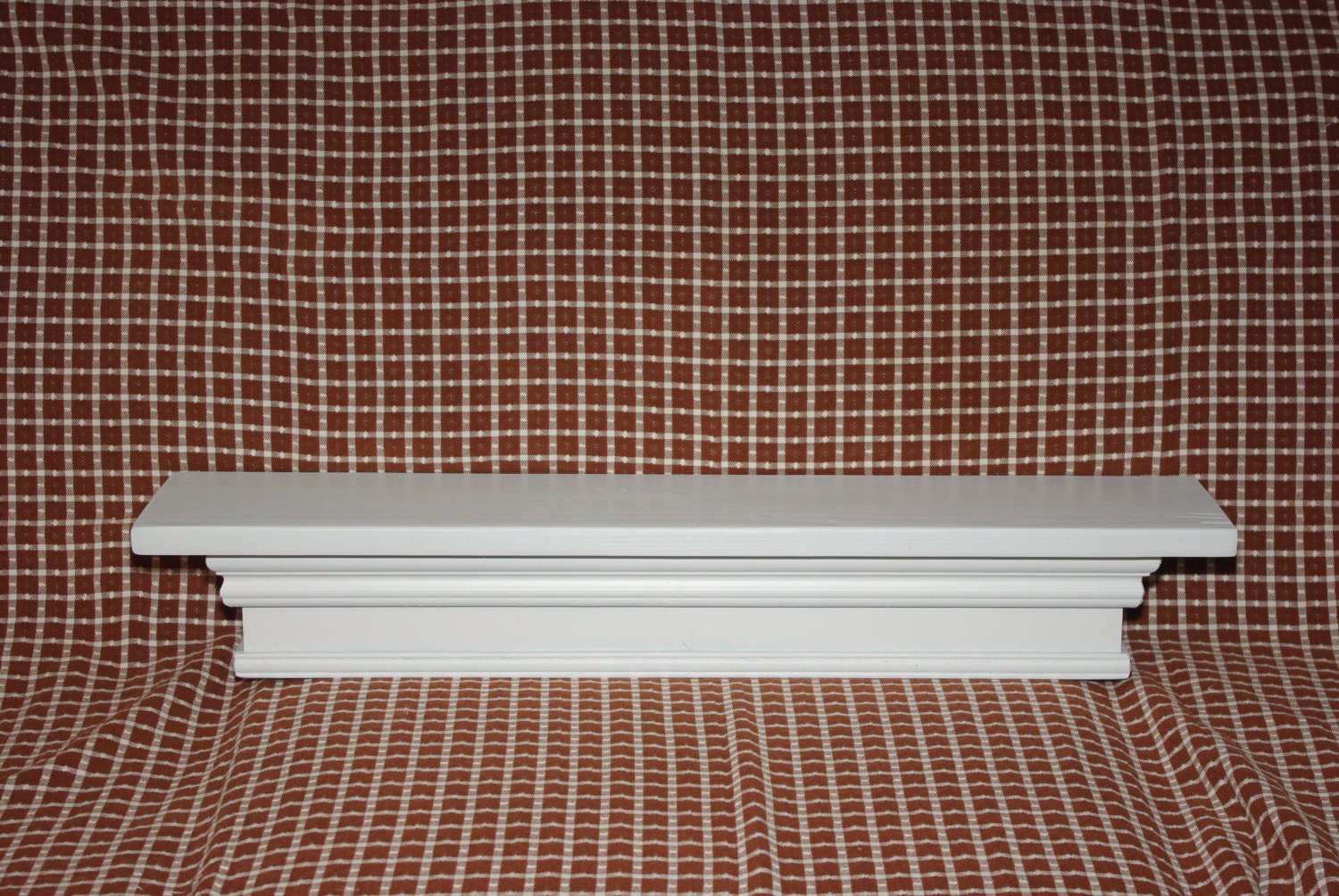 24 inch Mantel Shelf Floating White French Country Handmade