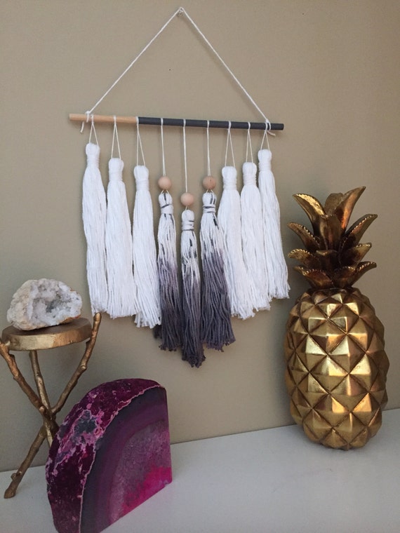tassel mobile tassel garland yarn wall hanging dip by PineapplePhi