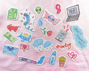 aesthetic stickers etsy